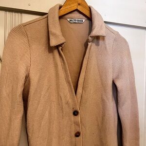 Walter Baker Long Oatmeal Cardigan